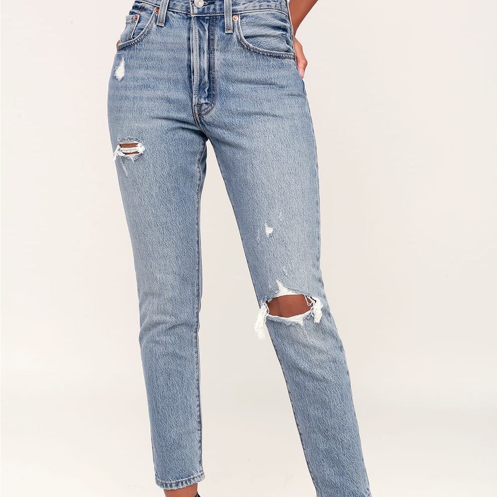 Levi’s 501 Skinny Distressed Jeans